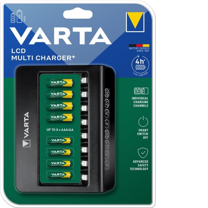 Varta LCD MULTI+ PLUS CHARGER 57681 Battery Charger (VART18606)