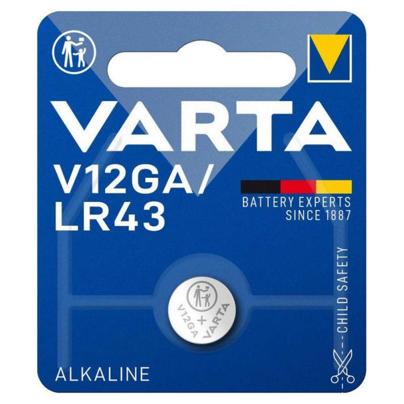 Varta Alkaline Battery V12GA, LR43, AG12, D186, L1142 mini (VART16604)