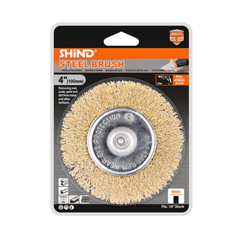 Shind Συρματοβουρτσα Δραπανου Ισια 100mm (SHI-94921) (SHI94921)
