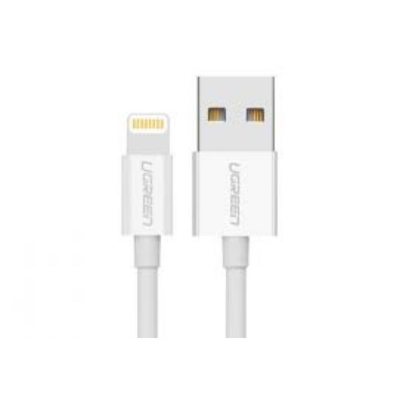 Ugreen Nickel plated Lightning Cable MFi 1m white (20728) (UGR20728)