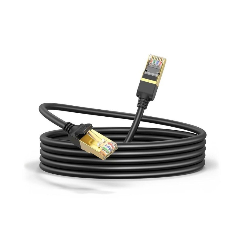 Ugreen Flat network cable Ethernet RJ45 Cat.7 STP 15m Black (11274) (UGR11274)