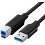 Ugreen Printer Cable USB 3.0 A-B US210 2m black (10372) (UGR10372)