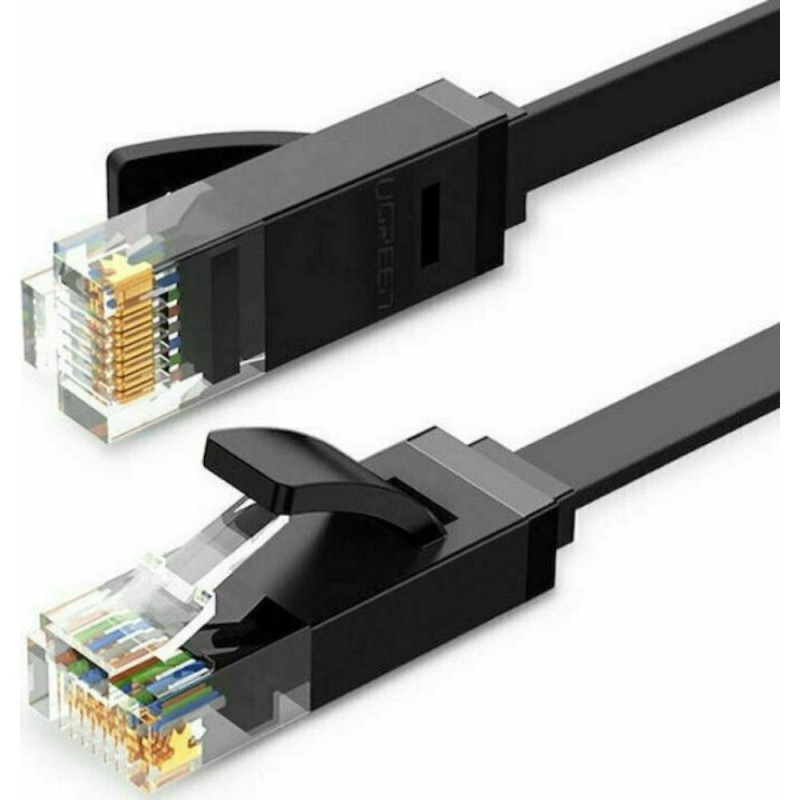 Ugreen Ethernet RJ45 Flat Network Cable Cat.6 UTP 1m Black (50173) (UGR50173)
