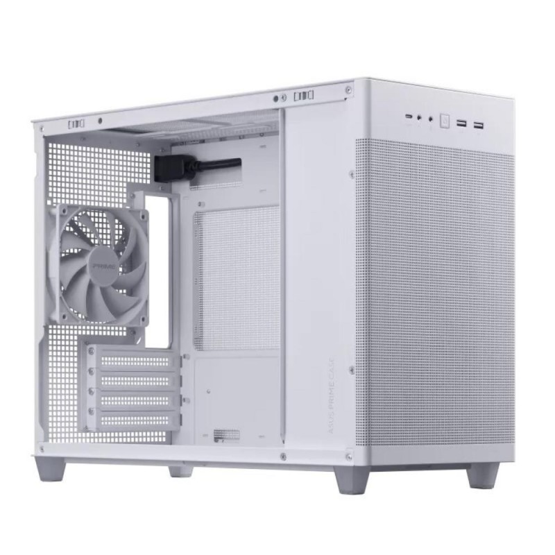 ASUS AP201 PRIME CASE TG WHITE Mini Tower (90DC00G3-B39010) (ASU90DC00G3-B39010)