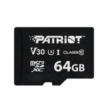 Patriot VX Series 64GB MicroSDXC V30 Class 10 UHS-I U3 4K UHD Memory Card (PSF64GVX31MCX) (PATRPSF64GVX31MCX)
