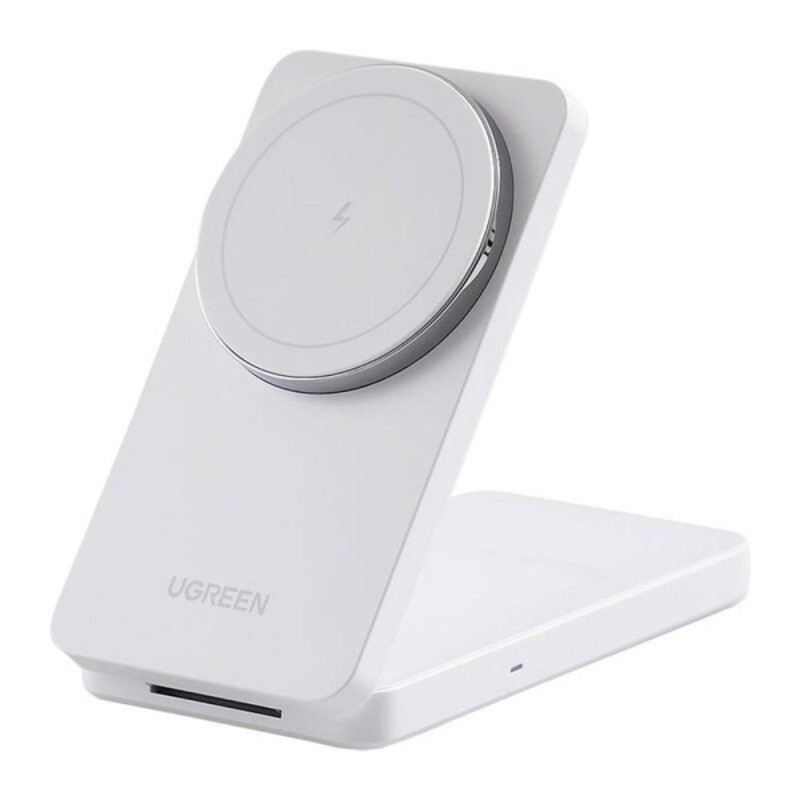 Ugreen W528 2 σε 1 επαγωγικός φορτιστής για iPhone AirPods 20W λευκό (45055) (UGR45055)