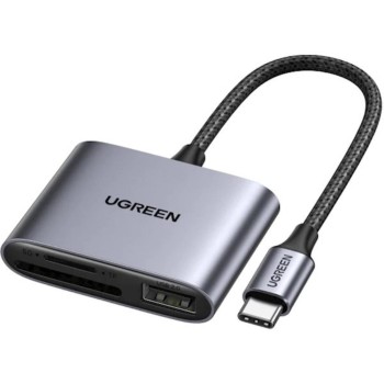 Ugreen USB-C Card Reader + USB CM387 black (80798) (UGR80798)