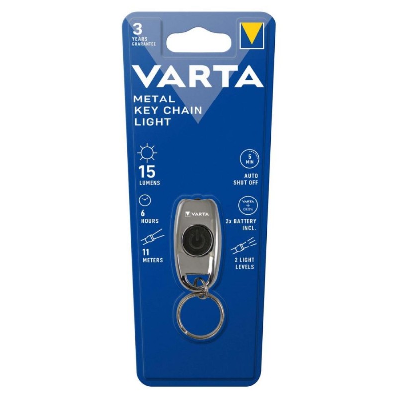 Varta LED Flashlight METAL KEY CHAIN LIGHT 16603 (VART19471)