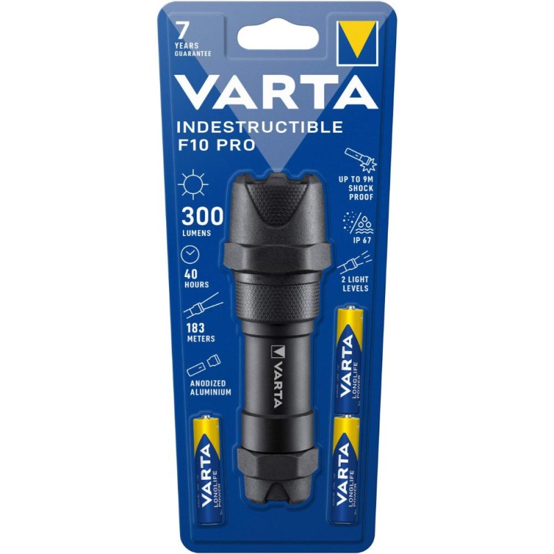 Varta F10 PRO 6W 3AAA 18710 'Indestructible' LED flashlight (VART18655)