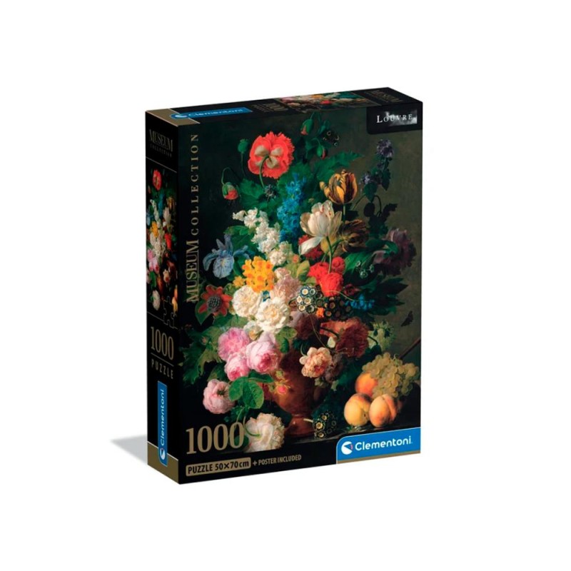 Clementoni Puzzle Museum Collection - Van Dael: Bowl of Flowers 1000pcs (39970) (CLE39970)
