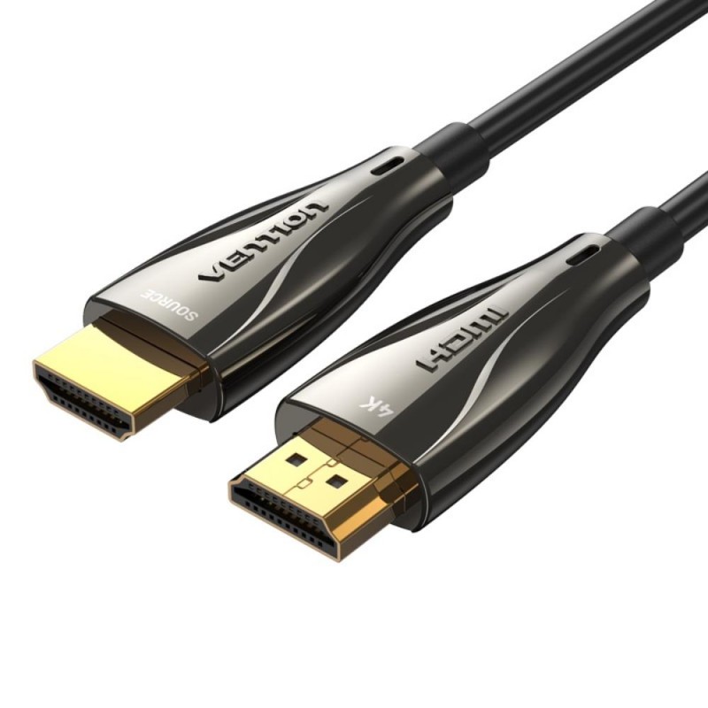 VENTION Optical HDMI Male to Male Cable 100M Black Zinc Alloy Type (ALABAD) (VENALABAD)