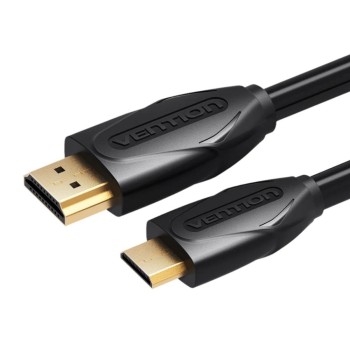 VENTION Mini HDMI to HDMI Cable 1M Black (VAA-D02-B100) (VENVAA-D02-B100)