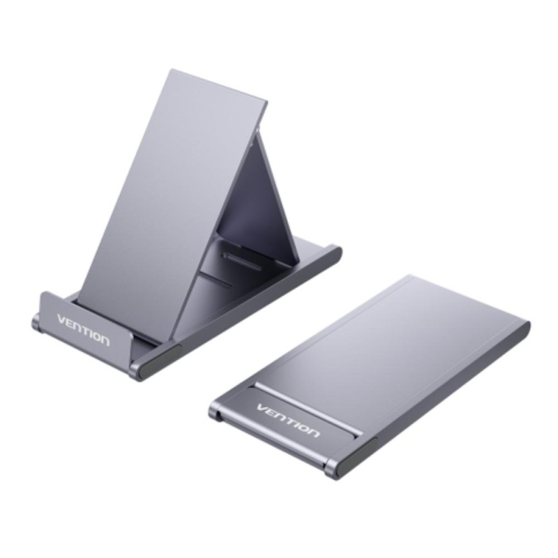 VENTION 3-Angle Desktop Smartphone Stand Gray Aluminium Alloy Type (KCXH0) (VENKCXH0)