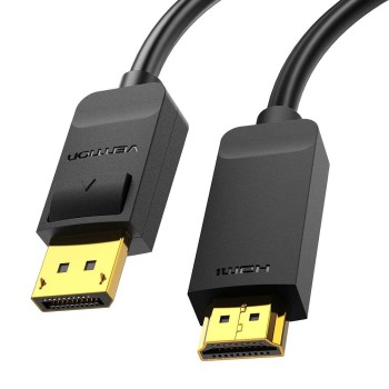 VENTION 4K DisplayPort to HDMI Cable 3M Black (HAGBI) (VENHAGBI)
