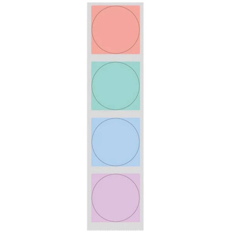 Niimbot Αυτοκόλλητες Θερμικές Ετικέτες Στρογγυλές T 41x41mm 175τμχ Πολύχρωμο (T4141-175) (NIIT4141-175)