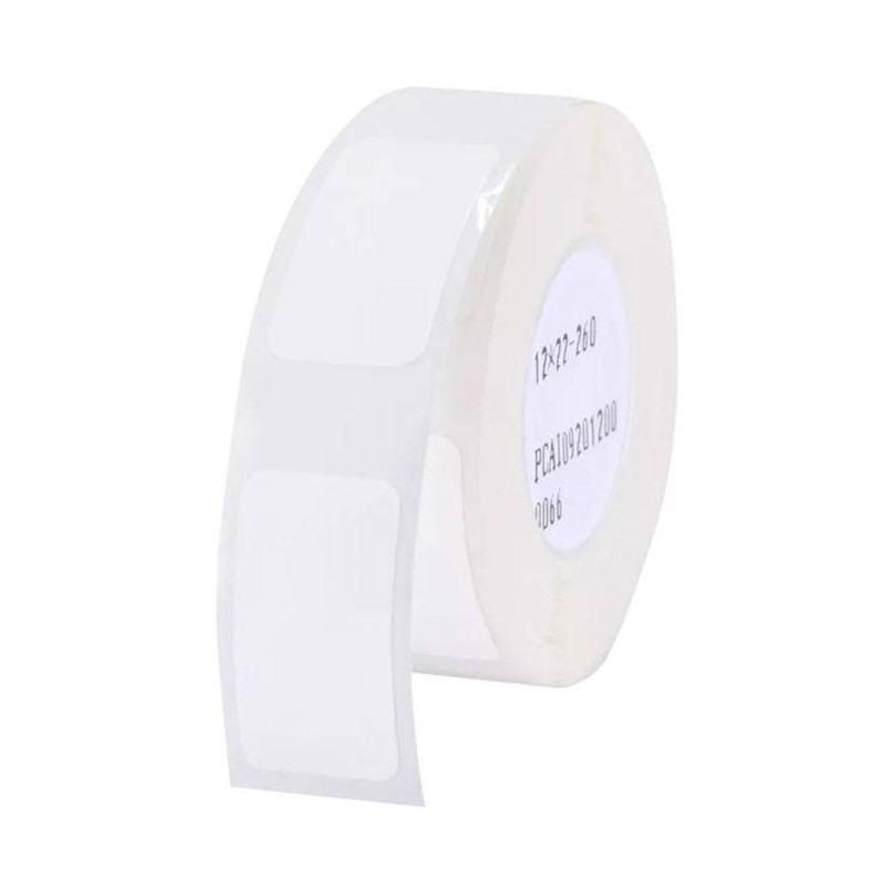 Niimbot Αυτοκόλλητες Θερμικές Ετικέτες 12x22 mm 260τμχ Λευκό (T1222-260WHITE) (NIIT1222-260WHITE)