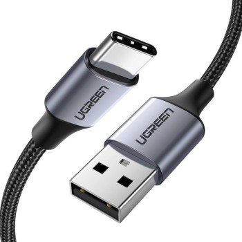 Ugreen Nickel-plated USB-C cable QC3.0 2m with aluminium plug Black (60128B) (UGR60128B)