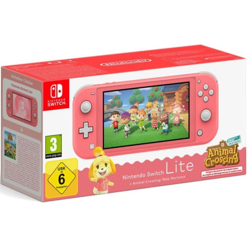 Nintendo Switch lite Console Animal Crossing Coral (46120) (NIN46120)