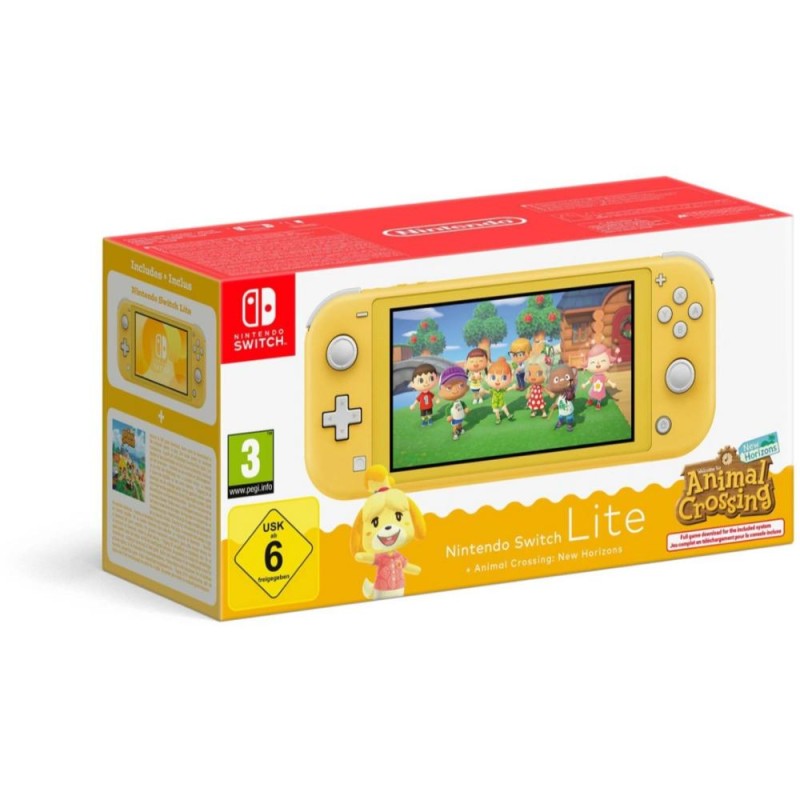Nintendo Switch lite Console Animal Crossing Yellow (46069) (NIN46069)