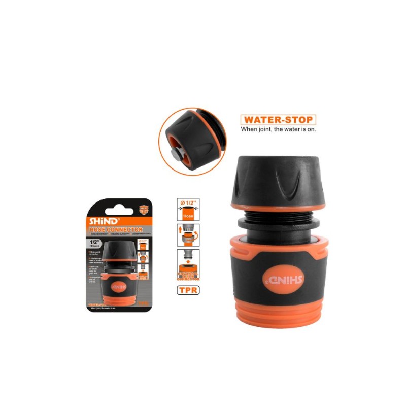 Shind Ταχυσυνδεσμος Με Βαλβιδα Στοπ 1/2" (SHI-37669) (SHI37669)