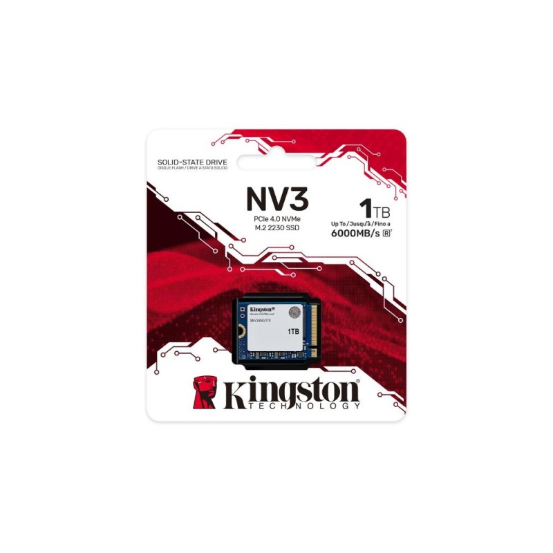 Kingston NV3 SSD 1TB M.2 NVMe PCI Express 4.0 (SNV3SM3/1T0) (KINSNV3SM3-1T0)
