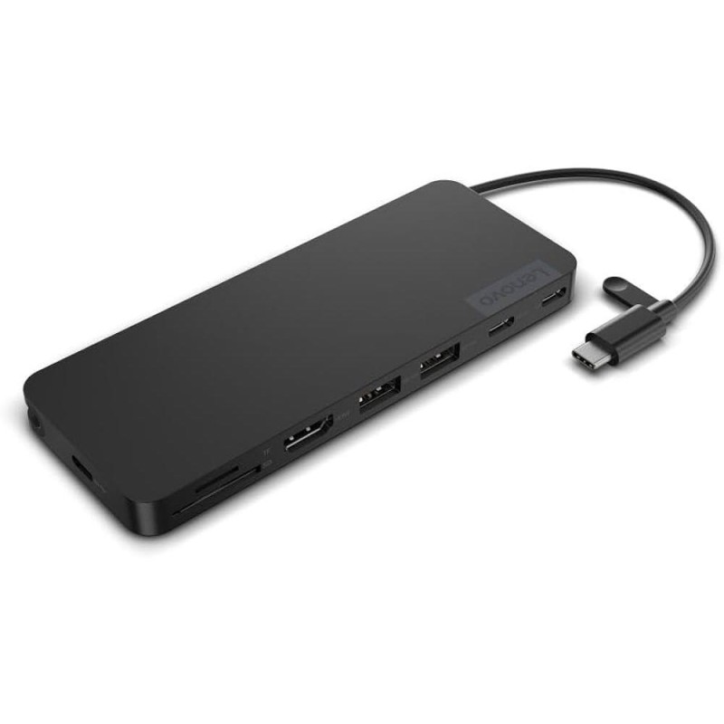 Lenovo Docking station USB-C Slim Travel Black (4X11N40212) (LEN4X11N40212)