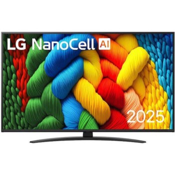 LG Smart TV 55NANO81A3A 4K UHD LED NanoCell AI HDR 2025 55" (55NANO81A3A) (LG55NANO81A3A)
