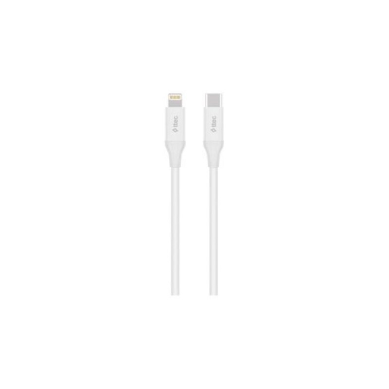 ttec Type-C - Lightning Fast Charging Cable 150cm White (2DK40B) (TTEC2DK40B)