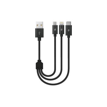 ttec Alumicable Mini Trio 30cm Charge Cable (2DK31) (TTEC2DK31)