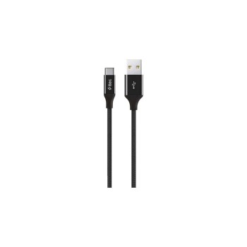 ttec AlumiCable Type C 2.0 Charge/Data CableBlack (2DK18S) (TTEC2DK18S)