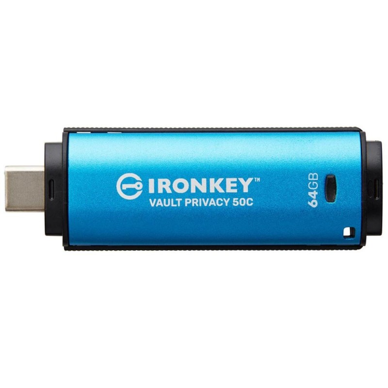 Kingston 64GB IronKey Vault Privacy 50C AES-256 FIPS-19 (IKVP50C/64GB) (KINIKVP50C-64GB)
