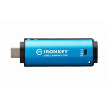 Kingston 32GB IronKey Vault Privacy 50C AES-256 FIPS-19 (IKVP50C/32GB) (KINIKVP50C-32GB)