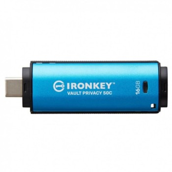 Kingston 16GB IronKey Vault Privacy 50C AES-256 FIPS-19 (IKVP50C/16GB) (KINIKVP50C-16GB)