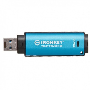 Kingston 256GB IronKey Vault Privacy 50 AES-256 FIPS-19 (IKVP50/256GB) (KINIKVP50-256GB)