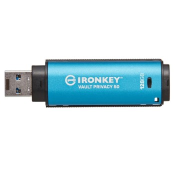 Kingston 128GB IronKey Vault Privacy 50 AES-256 FIPS-19 (IKVP50/128GB) (KINIKVP50-128GB)