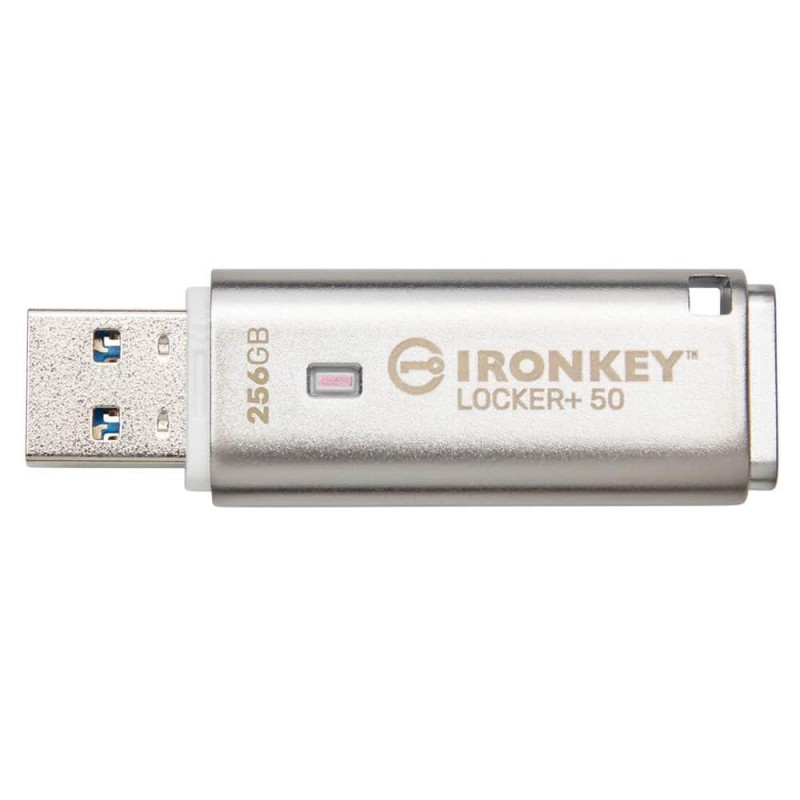 Kingston 256GB IronKey Locker+50 AES Encrypted USBtoClou (IKLP50/256GB) (KINIKLP50-256GB)