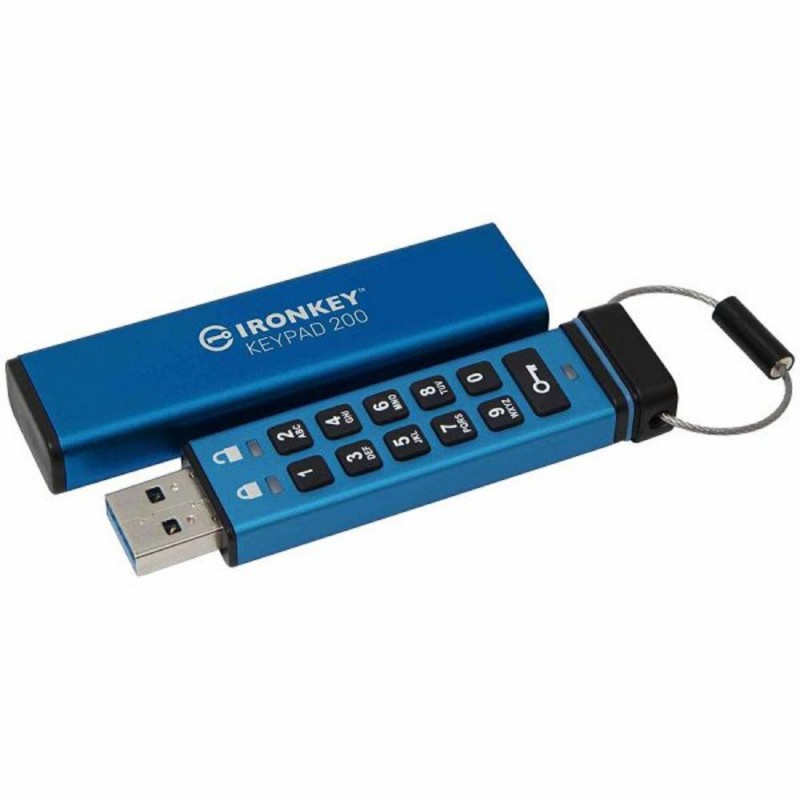 Kingston 32GB IronKey Keypad 200 FIPS140-3 Lvl3 AES-256 (IKKP200/32GB) (KINIKKP200-32GB)