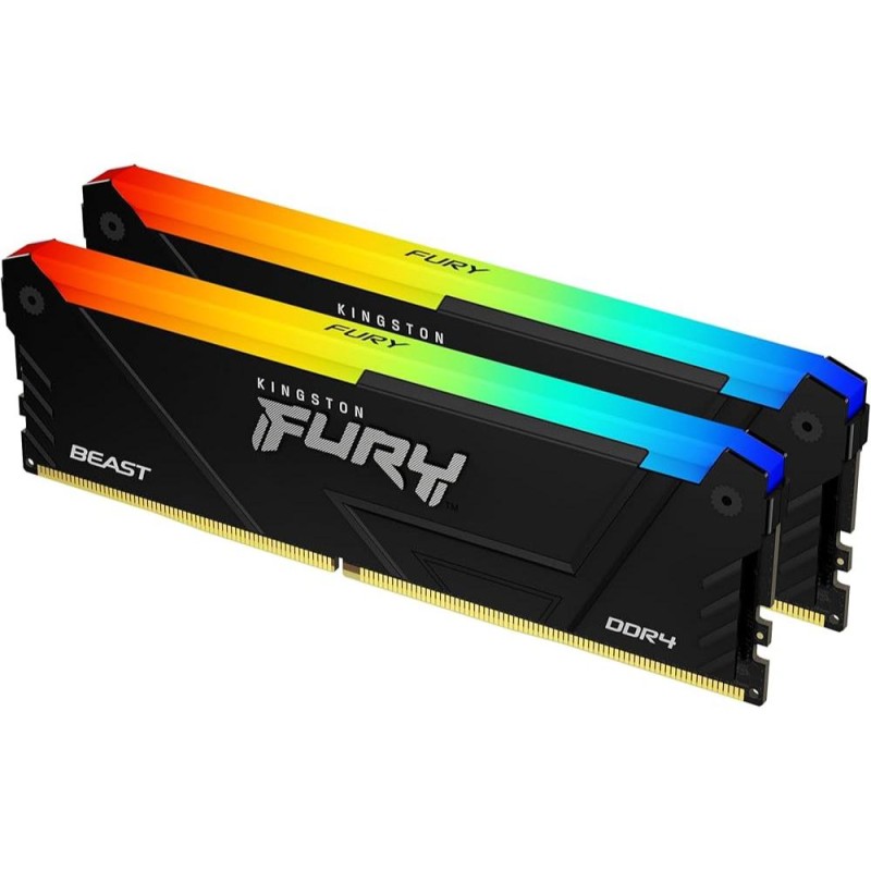 Kingston DDR4 Fury Beast RGB 16GB/3200 CL1 (KF432C16BB2AK2/16) (KINKF432C16BB2AK2-16)