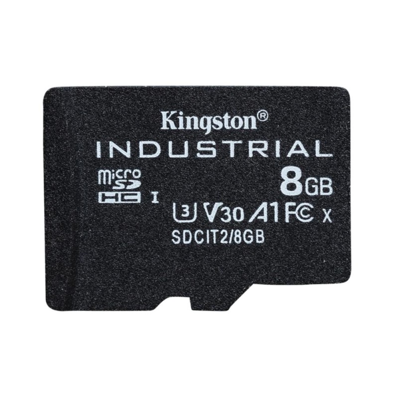Kingston microSD 8GB CL10 UHS-I Industrial with adapter (SDCIT2/8GBSP) (KINSDCIT2-8GBSP)