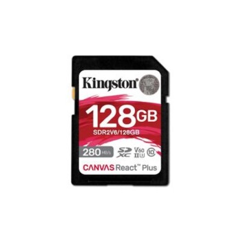 Kingston SD 128GB React Plus 280/100/MB/s U3 V60 (SDR2V6/128GB) (KINSDR2V6-128GB)