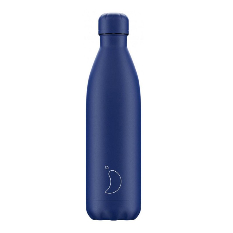 Chilly's Monochrome Μπουκάλι Θερμός Ανοξείδωτο BPA Free 750ml Blue All Matte (207277) (CHI207277)