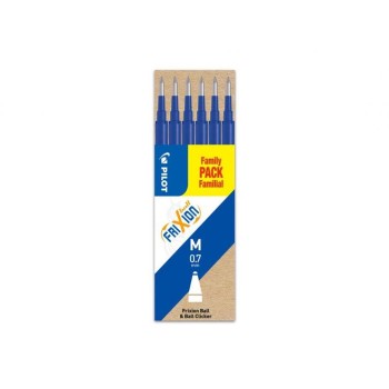 Pilot Rollerball Refill Frixion M Blue (BLS-FR7-L-S6) (PILBLS-FR7-L-S6)