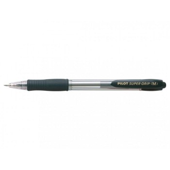 Pilot Στυλό Super Grip Medium 1.0mm  Μαύρο (MPGP-10R-MB) (PILMPGP-10R-MB)