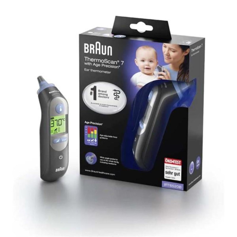 Braun Clinical thermometer ThermoScan 7 IRT 6520 Black (IRT6520B) (BRAIRT6520B)