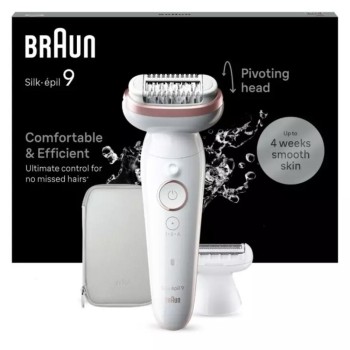Braun Silk-epil 9 Epilator Machine Epilator for the Body White (225229) (BRA225229)