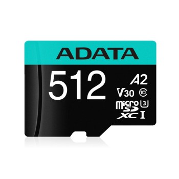 Adata mSD PremierPro 512 GB UHS1 U3 V30 A2+adapter (AUSDX512GUI3V30SA2-RA1) (ADAAUSDX512GUI3V30SA2-RA1)