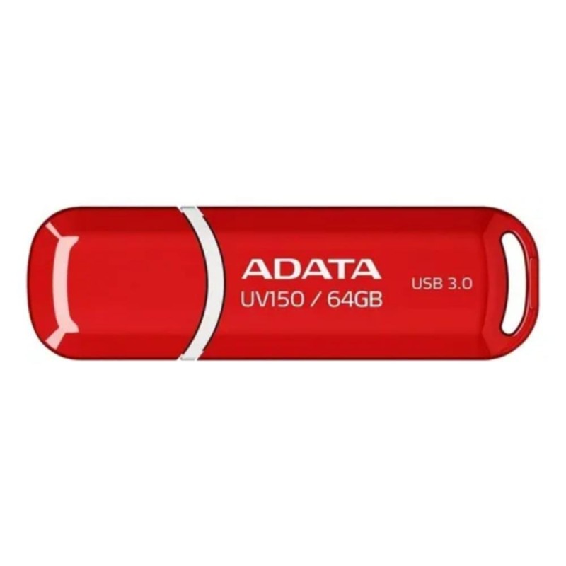 Adata 64GB DashDrive UV150 USB flash drive USB Type-A 3.2 Gen 1 (3.1 Gen 1) Red (AUV150-64G-RRD) (ADAAUV150-64G-RRD)