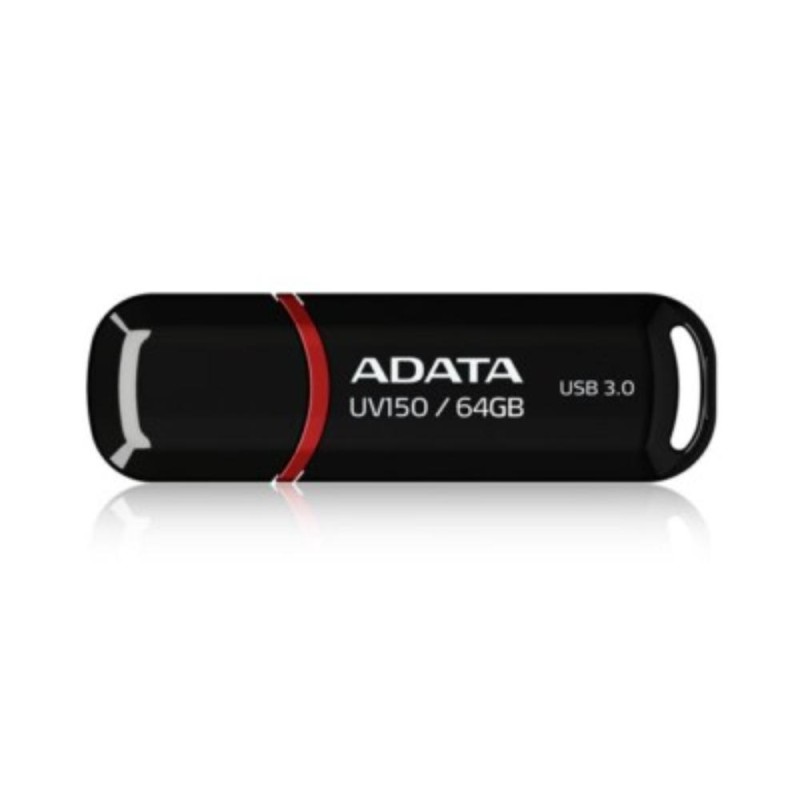 Adata 64GB DashDrive UV150 USB flash drive USB Type-A 3.2 Gen 1 (3.1 Gen 1) Black (AUV150-64G-RBK) (ADAAUV150-64G-RBK)