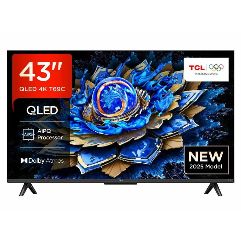 TCL 43T69C Smart TV 43" 4K UHD QLED HDR 2025 43" (43T69C) (TCL43T69C)