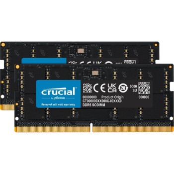 Crucial DDR5-5600 Kit 64GB 2x32GB SODIMM CL46 16Gbit (CT2K32G56C46S5) (CRUCT2K32G56C46S5)